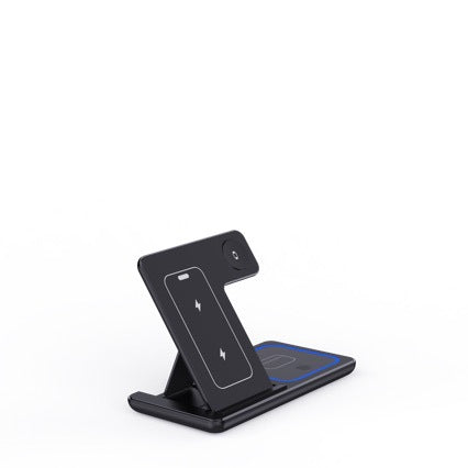 15W 3-in-1 Foldable LED Wireless Charger Stand