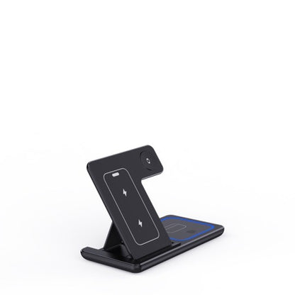 15W 3-in-1 Foldable LED Wireless Charger Stand