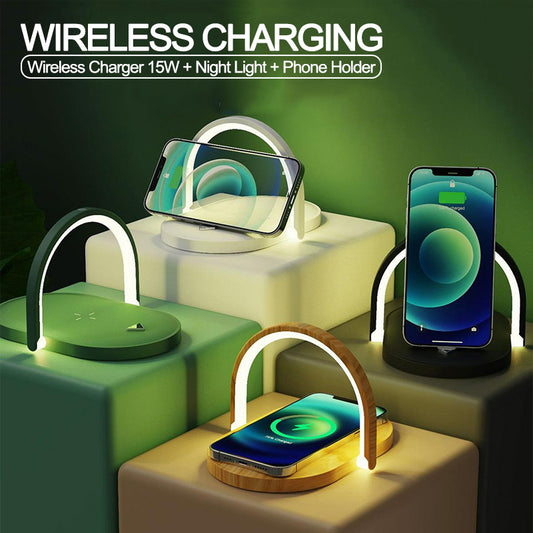3-in-1 Foldable Wireless Charger Night Light